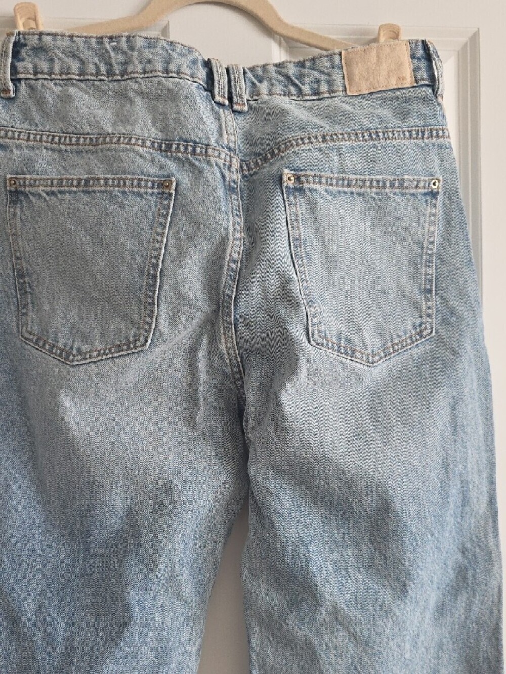 Zara Light Blue Straight-Leg Jeans - Picture 5 of 6
